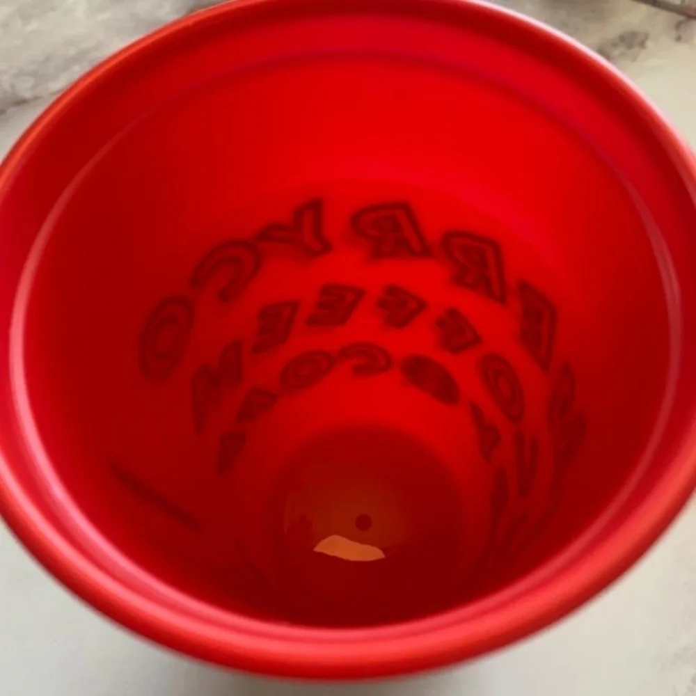 Vintage Chrismas Starbucks cold cup‎ Plastic Lightwight